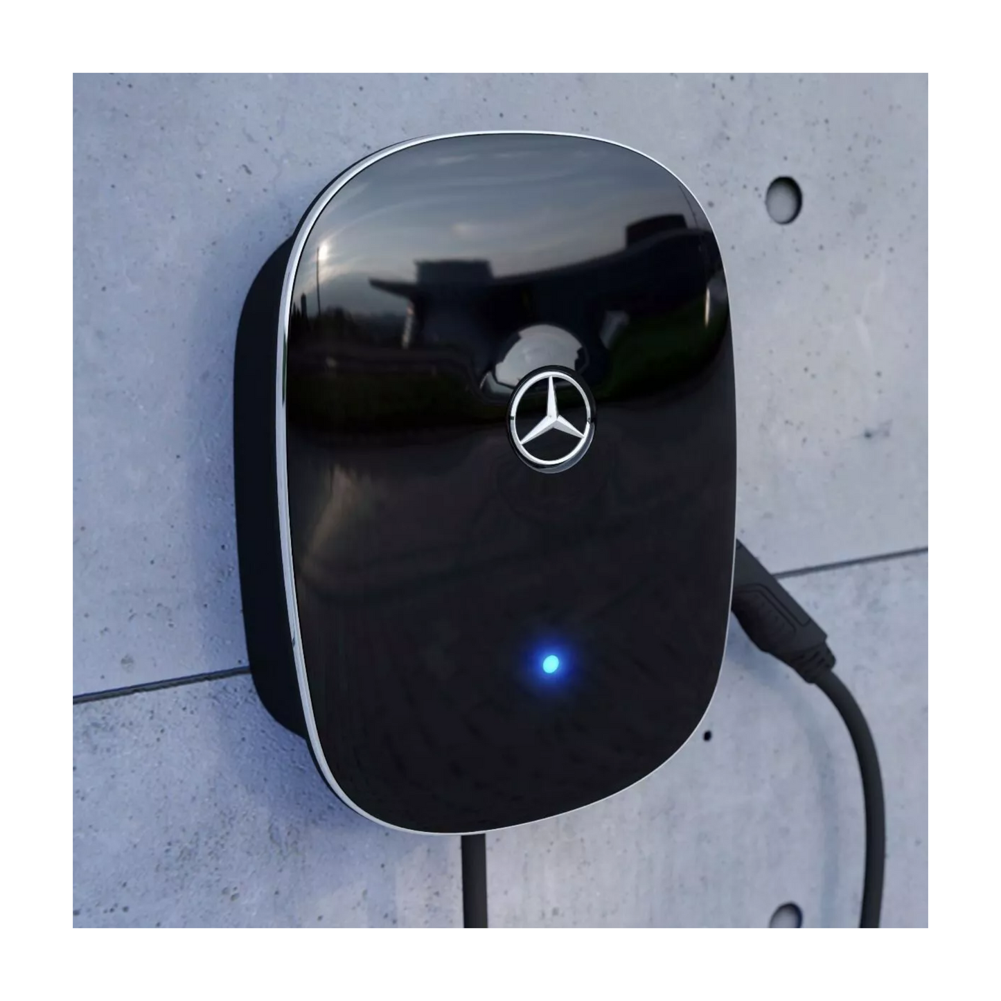 Mercedes-Benz Wallbox Home A0009067408 – 22 kW, 6m Kabel, Typ 2, Schlüsselschalter, IP55