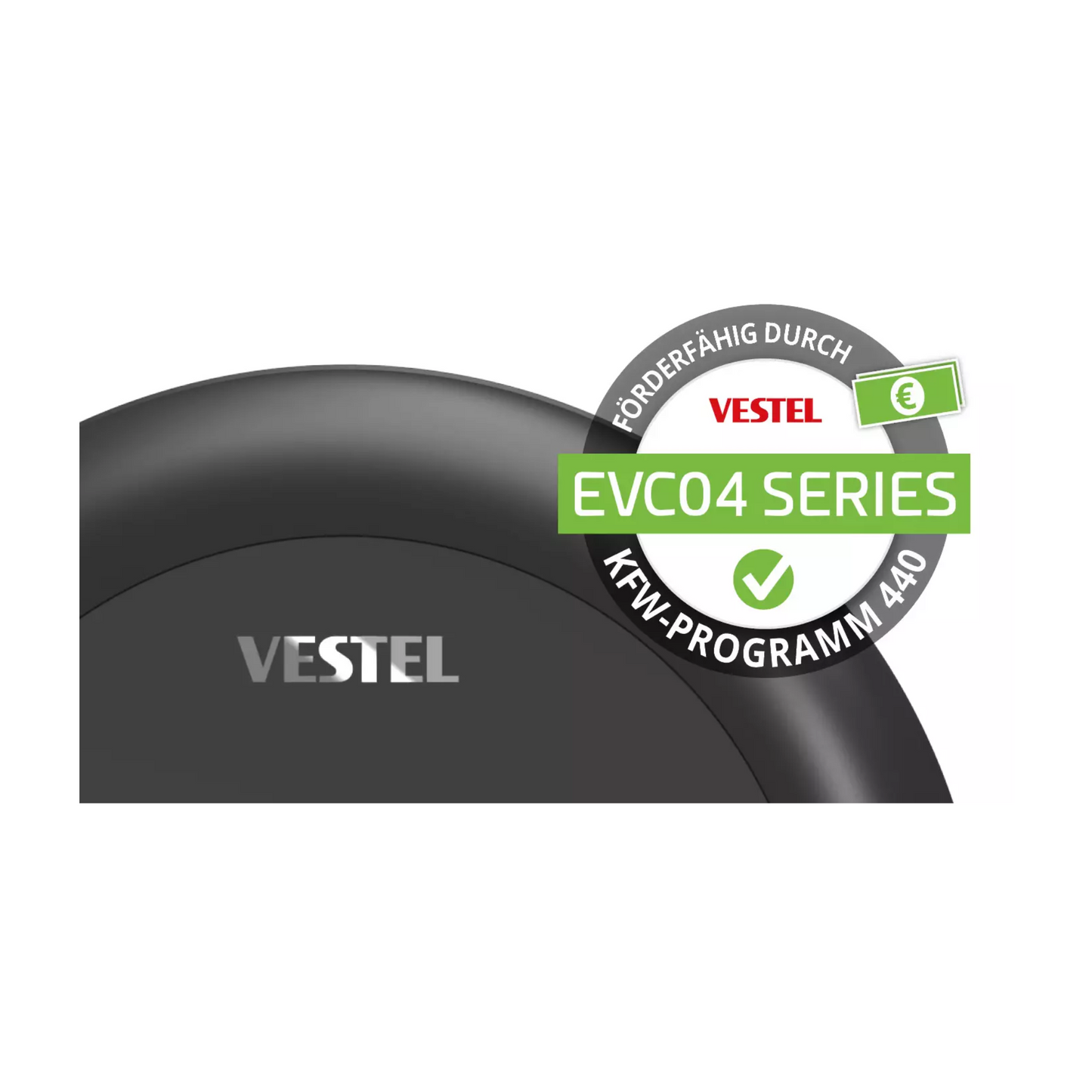 Vestel EVC04-AC11A-T2P Wallbox 1012594 – 11 kW, 5 m Kabel, RFID, IP54, KfW-förderfähig