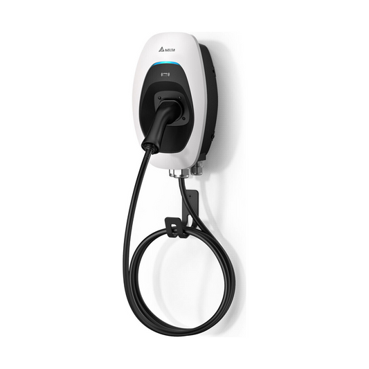 Delta AC MAX Basic Wallbox EIAW-E11KTBE5A02 – 11 kW, 5 m Typ-2-Kabel, IP55, Schlüsselschalter