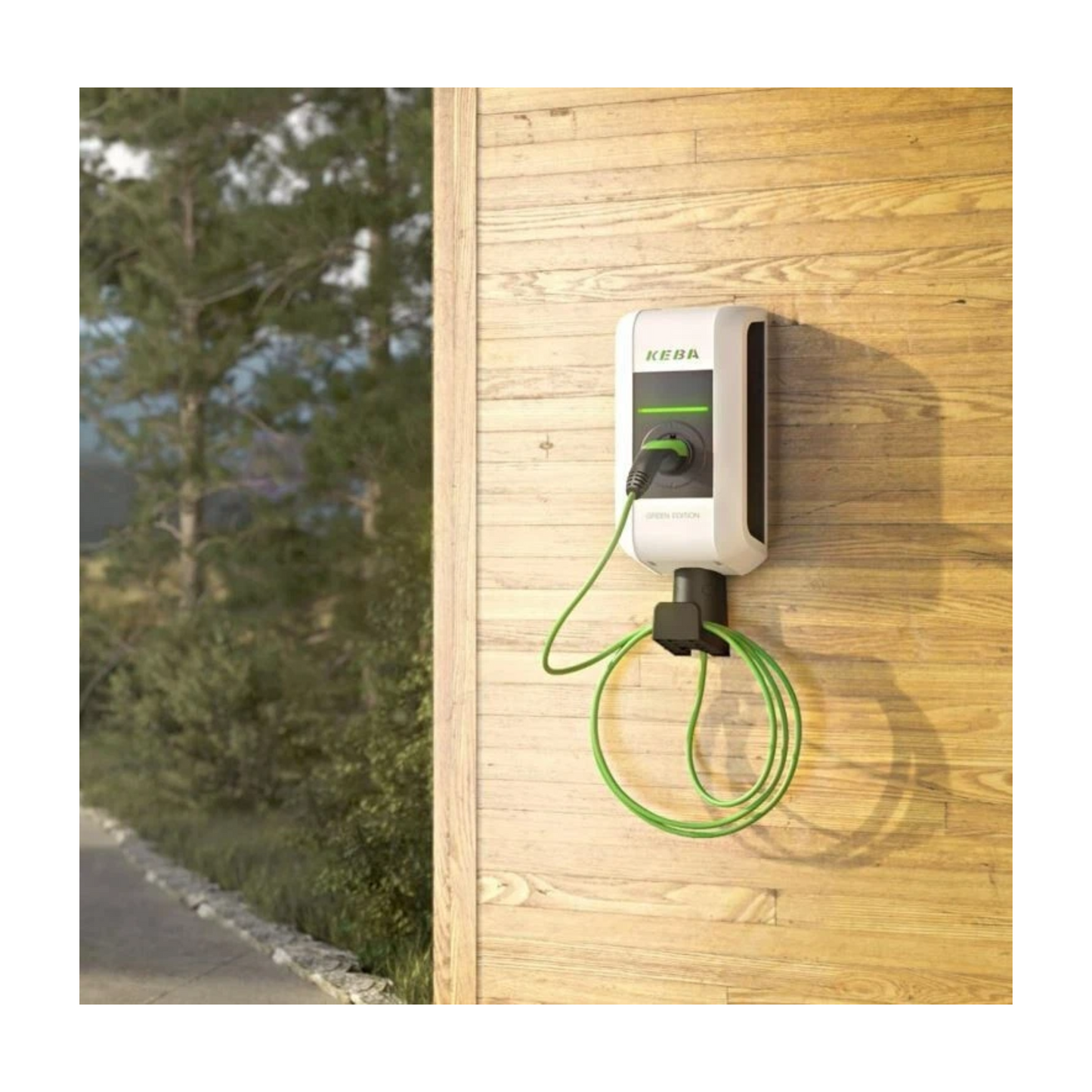 KEBA P30 Wallbox 121218 (a‑Serie) – 11 kW, 6 m Kabel, Typ 2, IP54, Basisversion ohne LAN/RFID