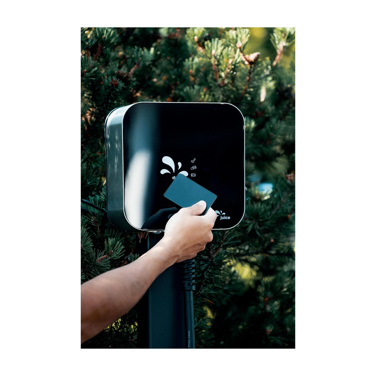 Juice Charger Me 3 – 11 kW Wallbox, 5 m Typ‑2 Kabel, RFID, MID‑Zähler, LAN