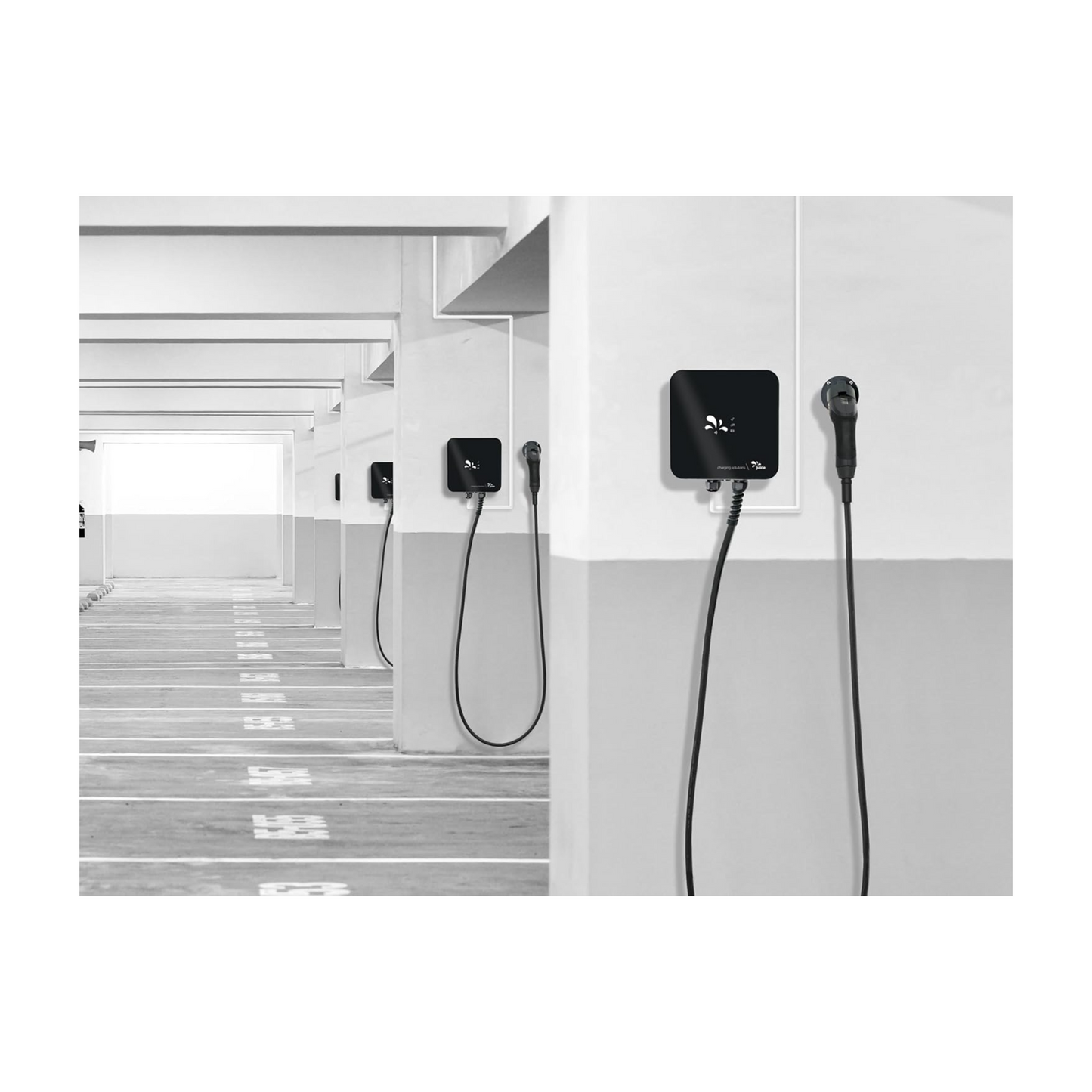 Juice Charger Me 3 – 11 kW Wallbox, 5 m Typ‑2 Kabel, RFID, MID‑Zähler, LAN