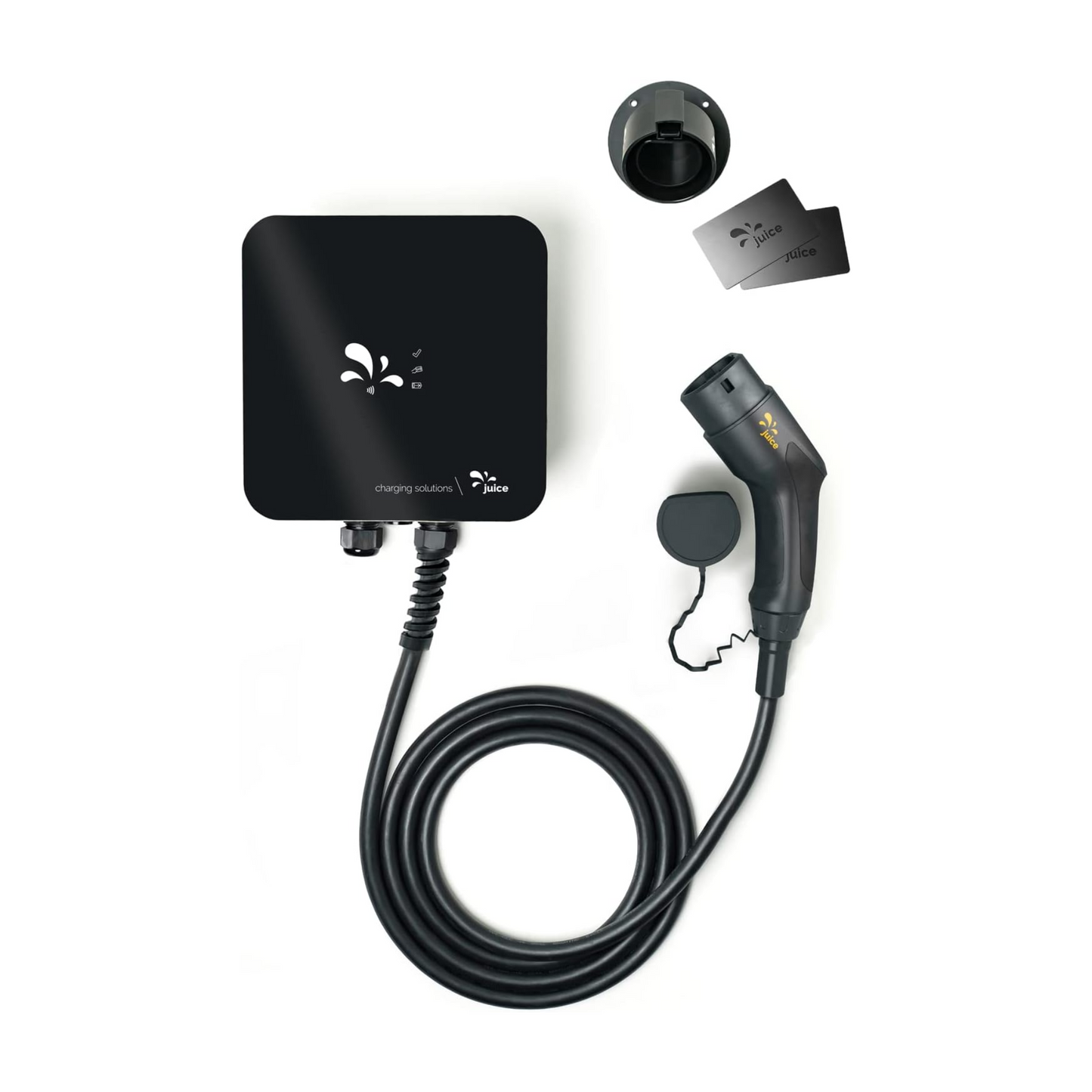 Juice Charger Me 3 – 11 kW Wallbox, 5 m Typ‑2 Kabel, RFID, MID‑Zähler, LAN