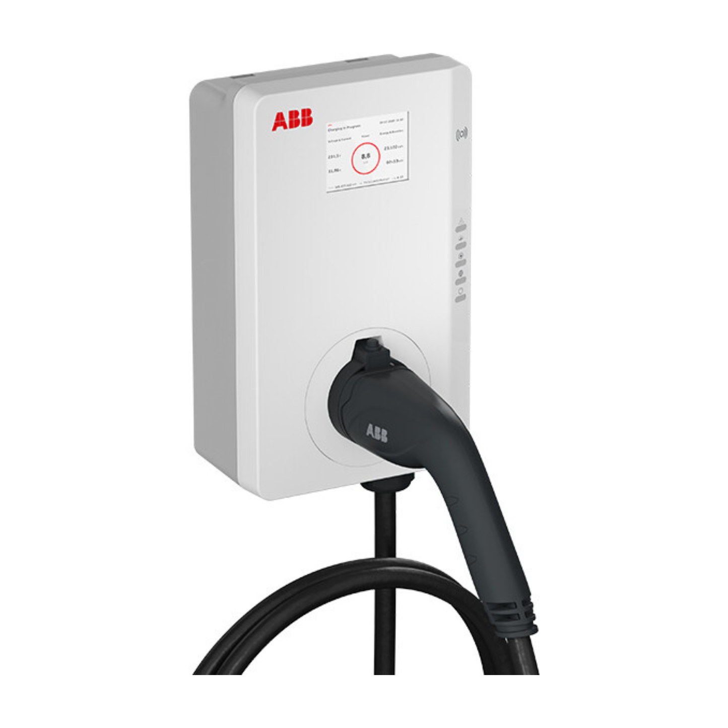 ABB Terra AC Wallbox 11kW/22kW TAC-W22-G5-RD-MC-0 inkl. 5m Typ-2 Ladekabel – RFID | LAN+WLAN+SIM+BT | MID