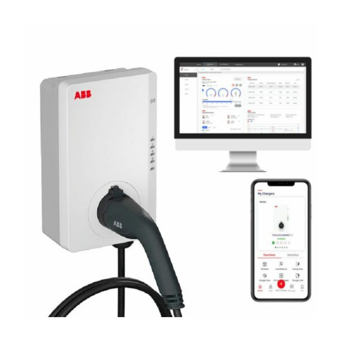 ABB Terra AC Wallbox TAC-W11-G5-R-0 – 11 kW, 5 m Kabel, Typ 2, RFID, LAN, WLAN, Bluetooth, 6AGC082156